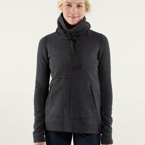 Lululemon Avenue Pullover Heathered Black / Black 6
